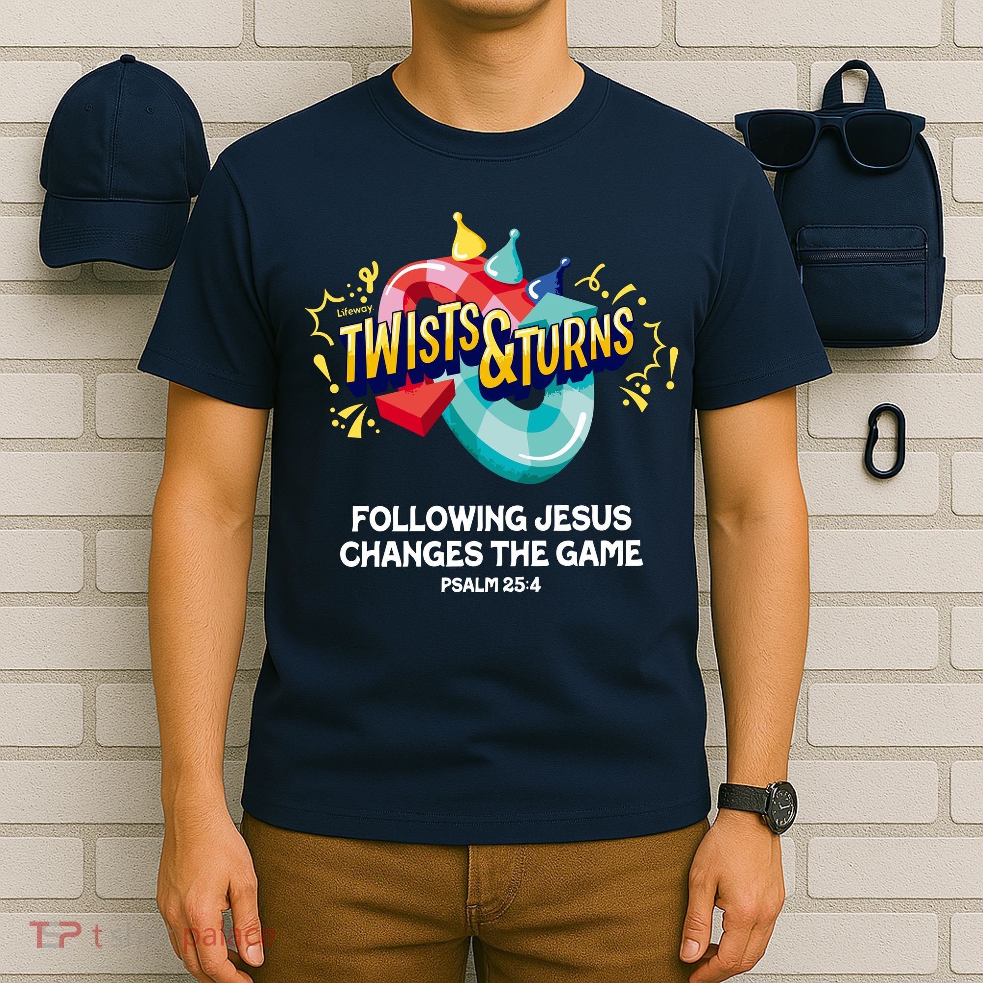 Twists And Turns VBS Follow Jesus Change The Games T-Shirt