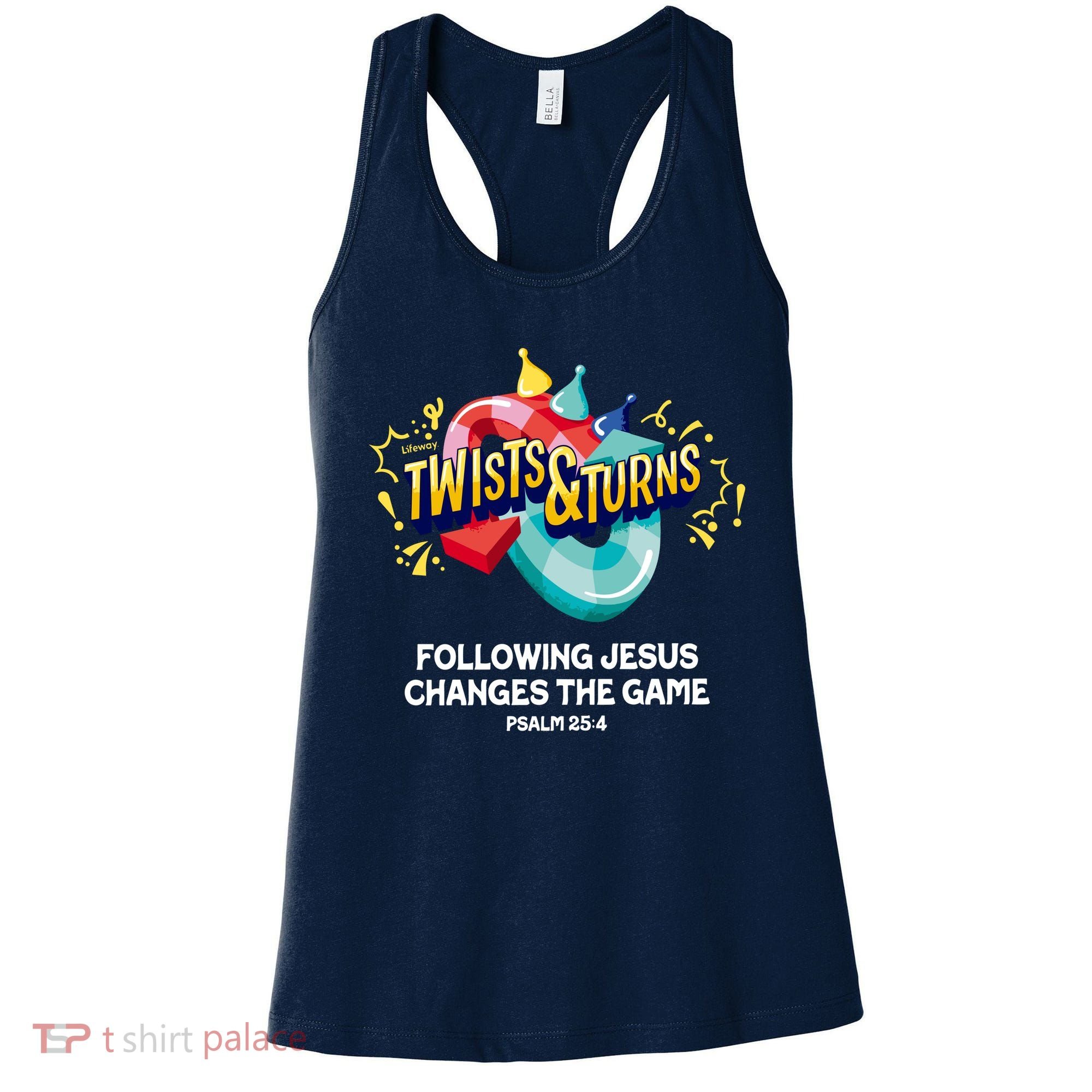 Twists And Turns VBS Follow Jesus Change The Games Women's Tank Top