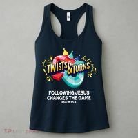 Twists And Turns VBS Follow Jesus Change The Games Women's Tank Top thumb 3