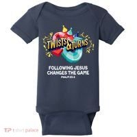 Twists And Turns VBS Follow Jesus Change The Games Baby Bodysuit thumb 0