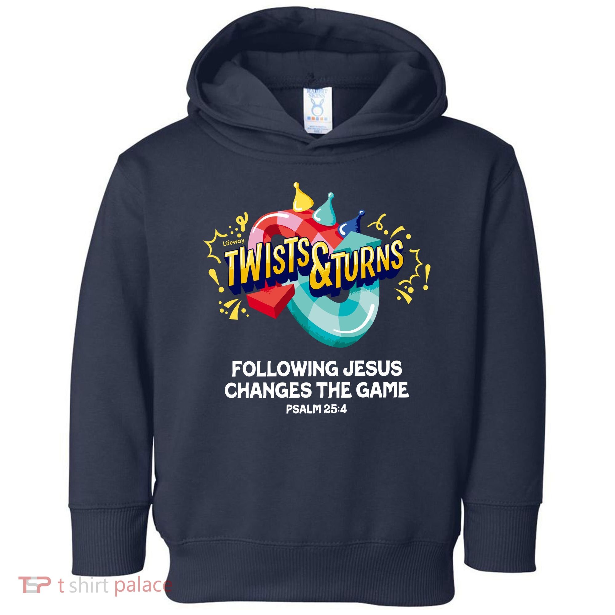 Twists And Turns VBS Follow Jesus Change The Games Toddler Hoodie