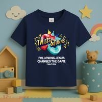 Twists And Turns VBS Follow Jesus Change The Games Toddler T-Shirt thumb 3