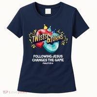 Twists And Turns VBS Follow Jesus Change The Games Women's T-Shirt thumb 0