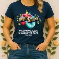 Twists And Turns VBS Follow Jesus Change The Games Women's T-Shirt thumb 2