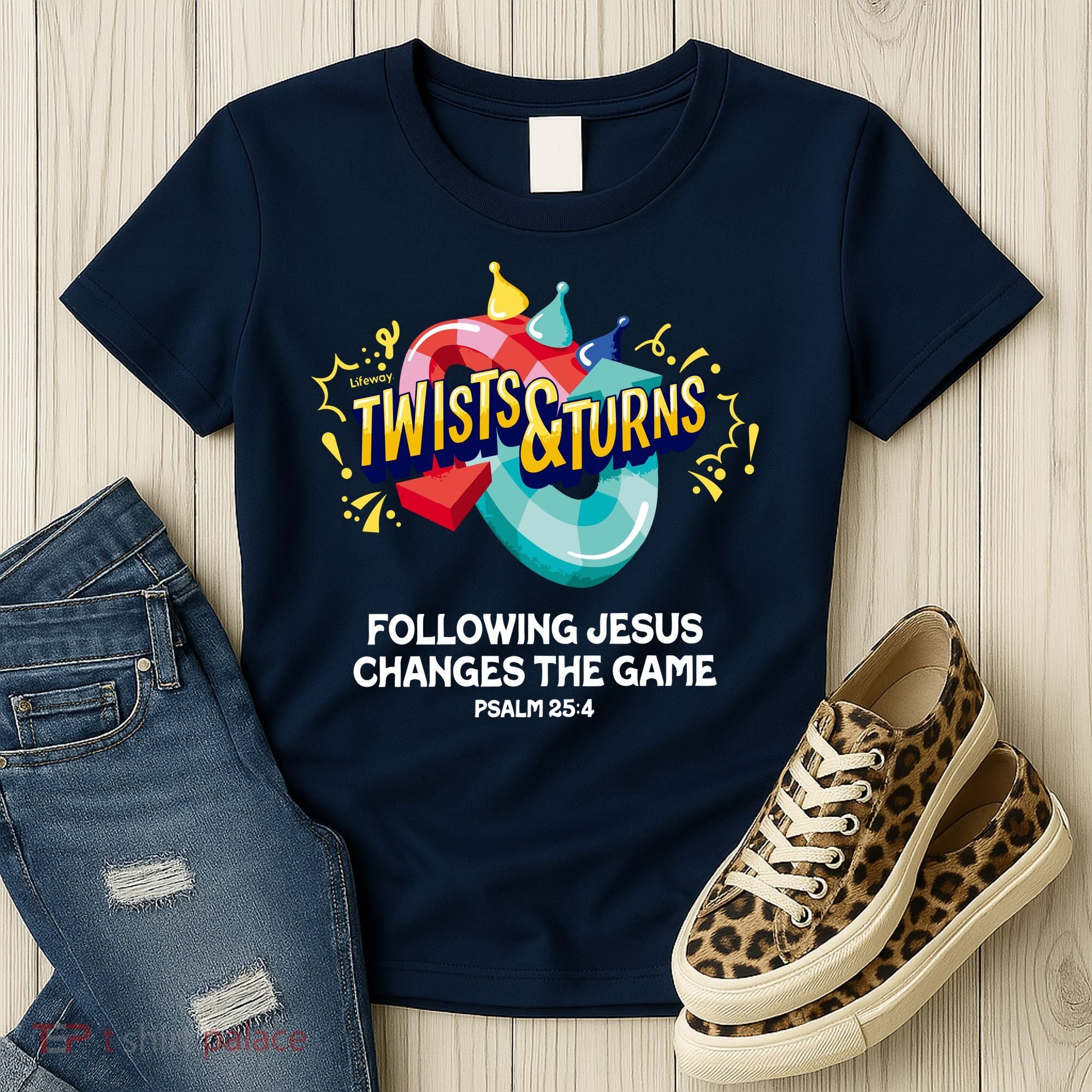 Twists And Turns VBS Follow Jesus Change The Games Women's T-Shirt
