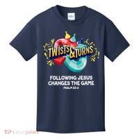 Twists And Turns VBS Follow Jesus Change The Games Kids T-Shirt thumb 0