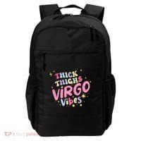 Thick And Thighs Virgo Vibes August September Birthday Groovy Funny Gift Backpack thumb 0