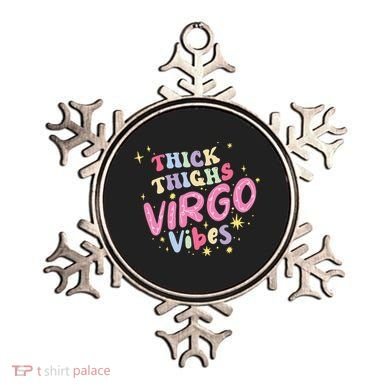 Thick And Thighs Virgo Vibes August September Birthday Groovy Funny Gift Ornament
