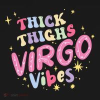 Thick And Thighs Virgo Vibes August September Birthday Groovy Funny Gift Ornament thumb 1