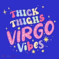 Thick And Thighs Virgo Vibes August September Birthday Groovy Funny Gift Long Sleeve Shirt thumb 2