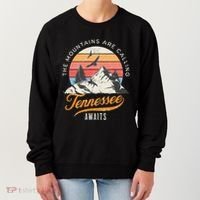 Tennessee Awaits The Mountains Are Calling Smokey Mountains Women's Sweatshirt thumb 0