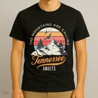 Tennessee Awaits The Mountains Are Calling Smokey Mountains T-Shirt thumb 3