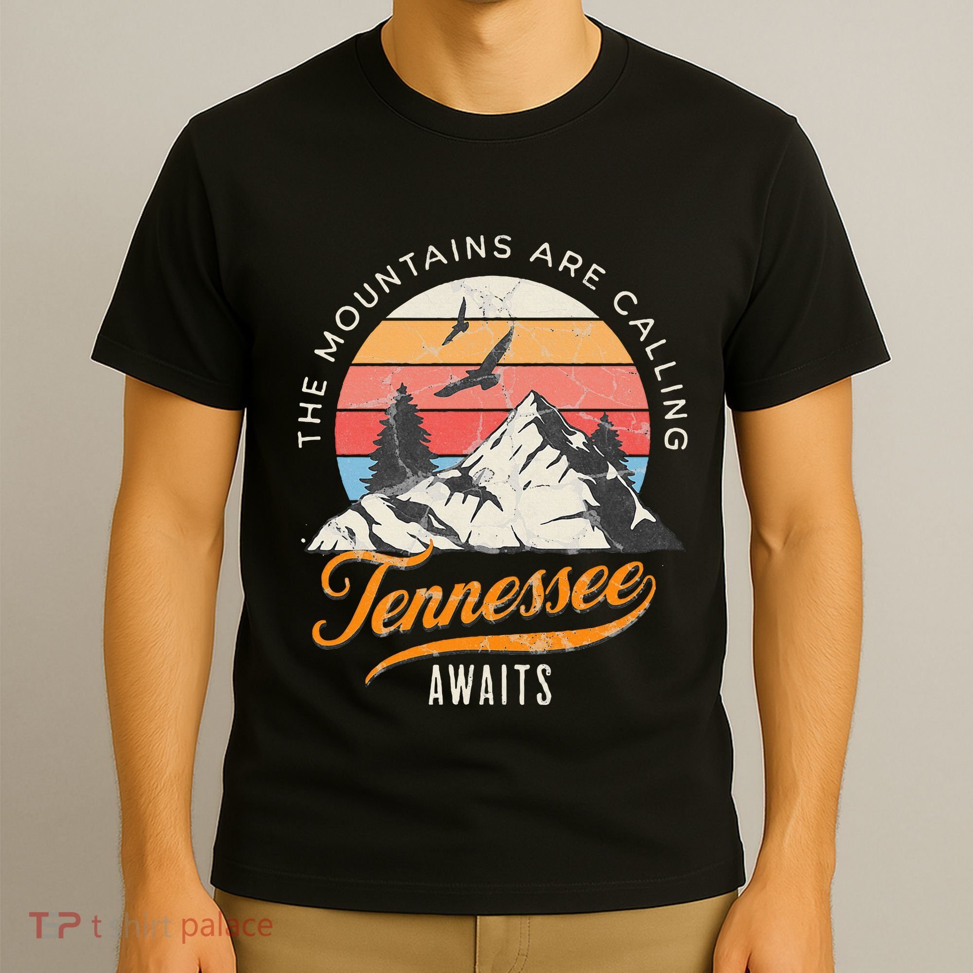 Tennessee Awaits The Mountains Are Calling Smokey Mountains T-Shirt