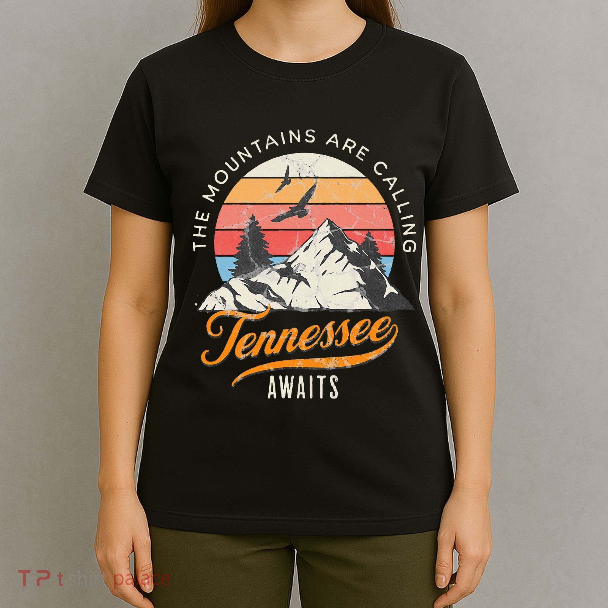 Tennessee Awaits The Mountains Are Calling Smokey Mountains T-Shirt