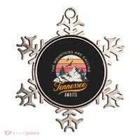Tennessee Awaits The Mountains Are Calling Smokey Mountains Ornament thumb 0