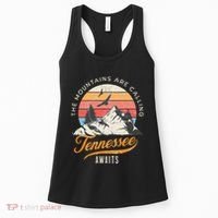 Tennessee Awaits The Mountains Are Calling Smokey Mountains Women's Tank Top thumb 0