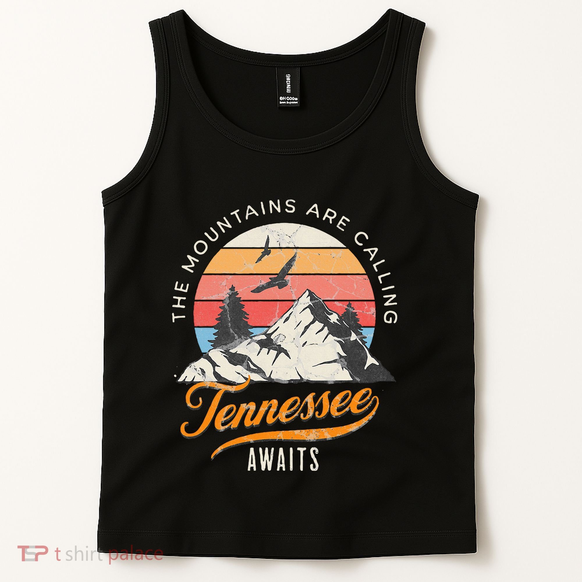 Tennessee Awaits The Mountains Are Calling Smokey Mountains Tank Top