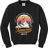 Tennessee Awaits The Mountains Are Calling Smokey Mountains Kids Sweatshirt thumb 0