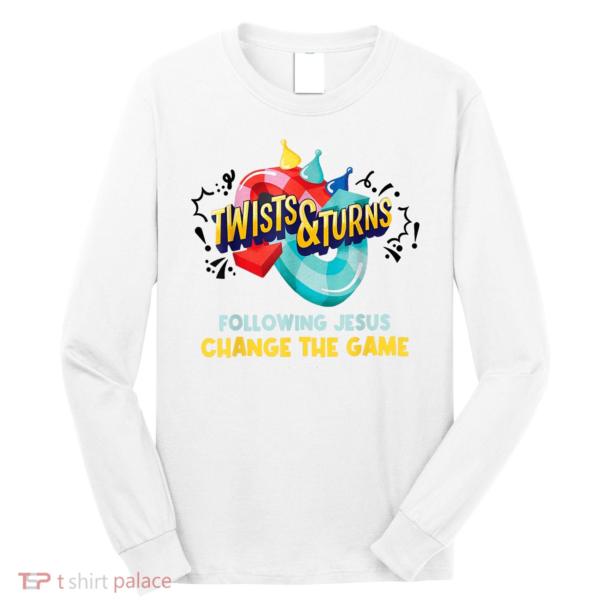 Twists And Turns VBS Follow Jesus Change The Games Long Sleeve Shirt