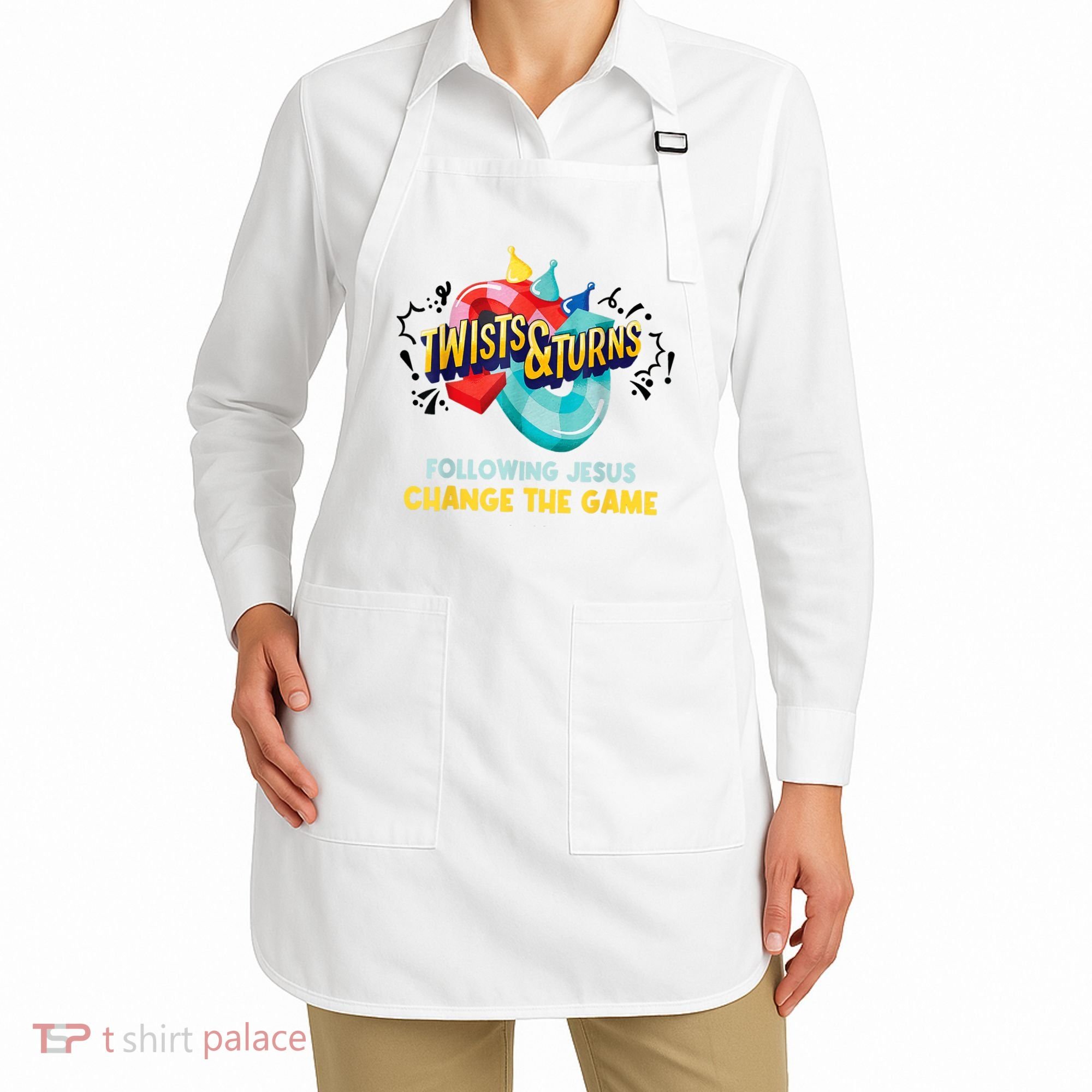 Twists And Turns VBS Follow Jesus Change The Games Apron
