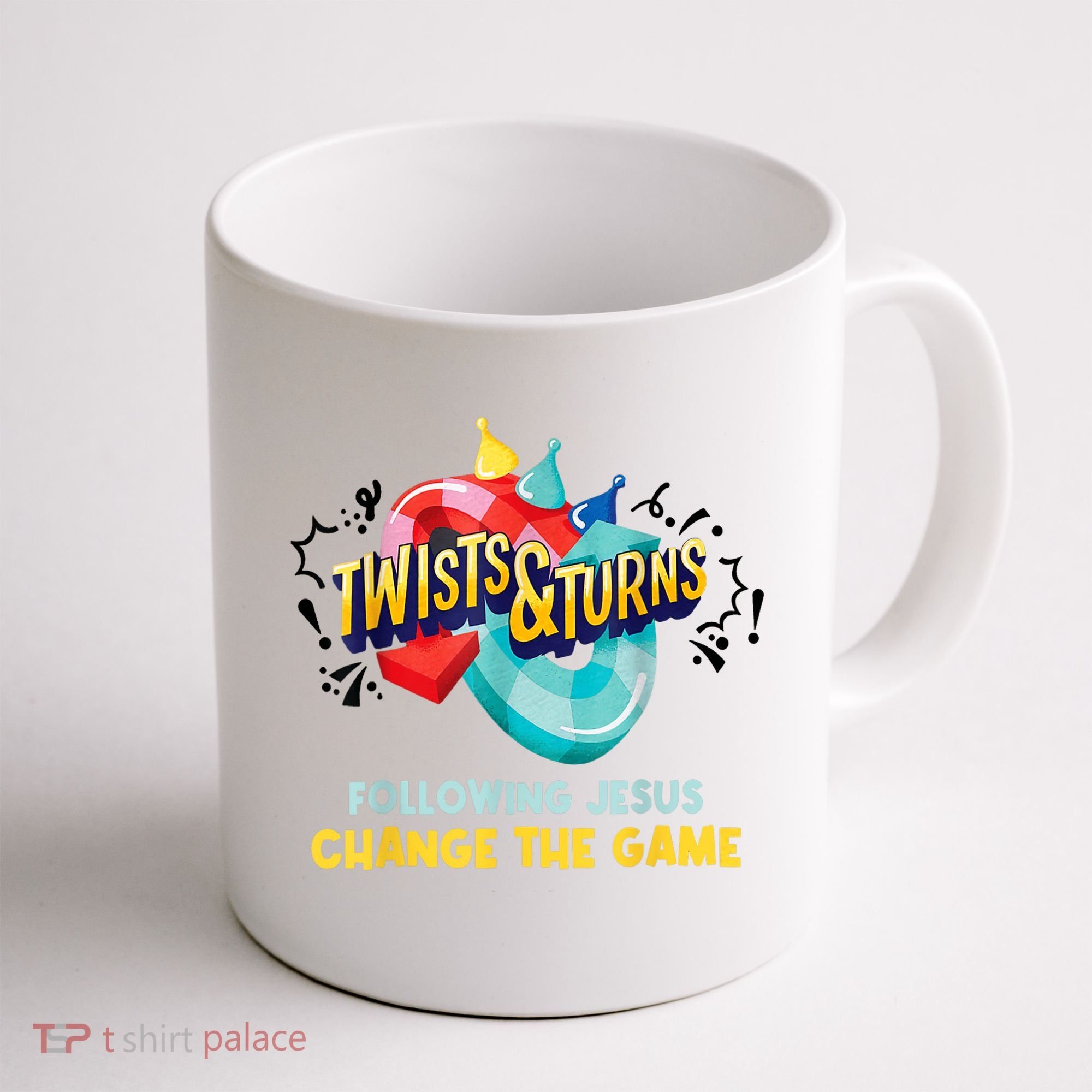 Twists And Turns VBS Follow Jesus Change The Games Coffee Mug