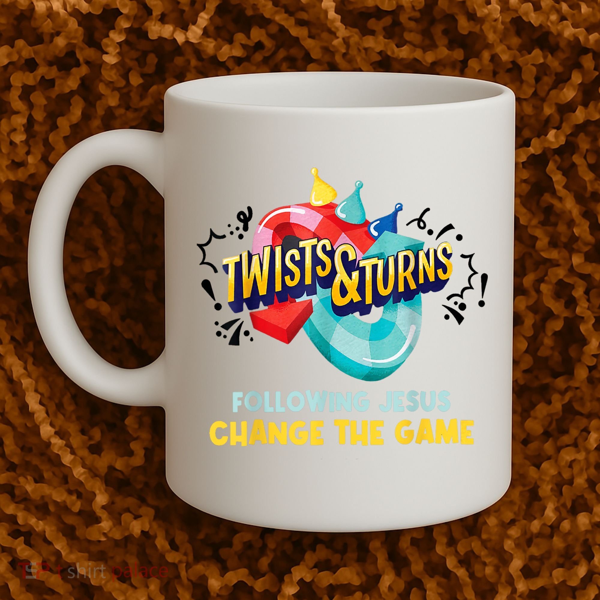 Twists And Turns VBS Follow Jesus Change The Games Coffee Mug