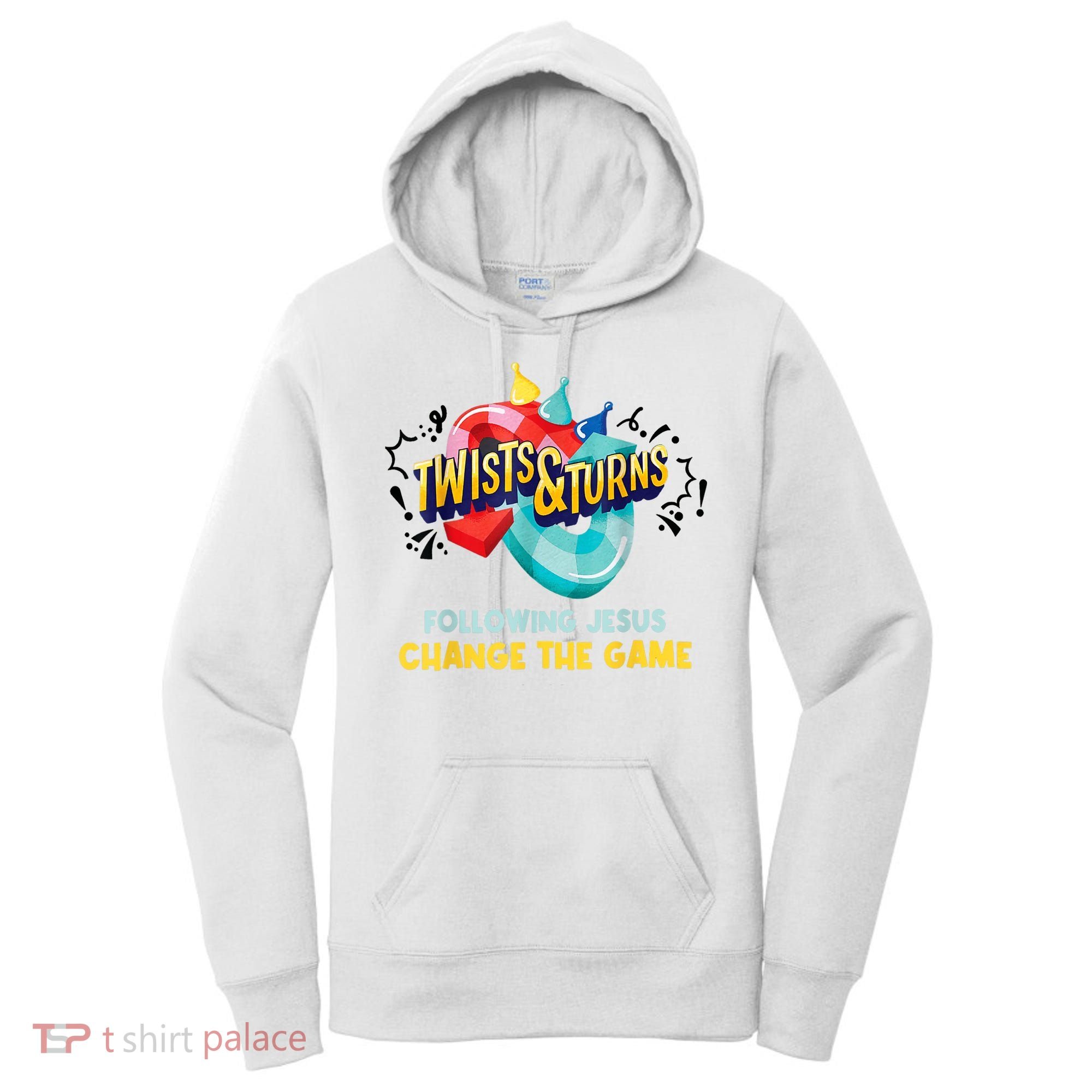 Twists And Turns VBS Follow Jesus Change The Games Women's Hoodie
