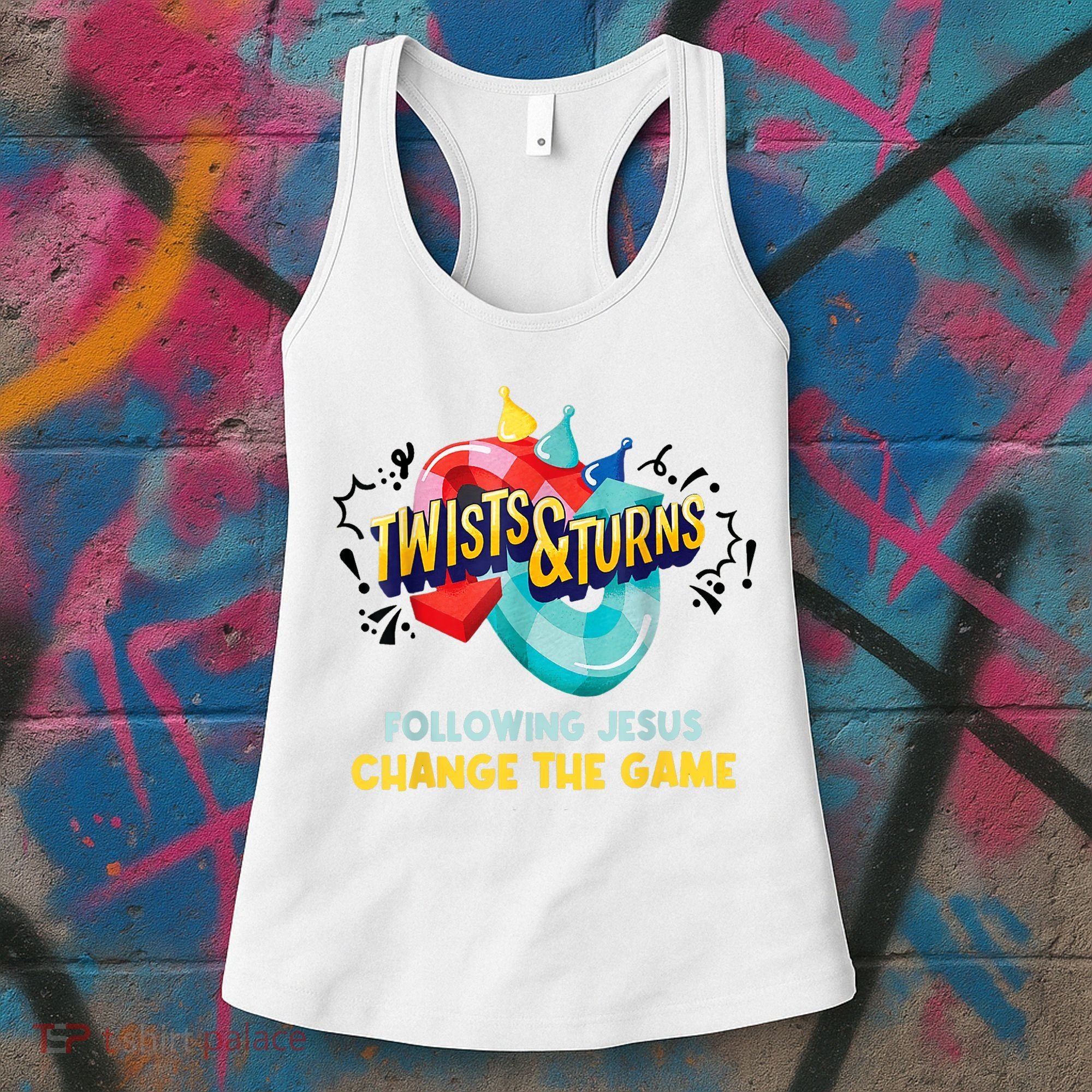 Twists And Turns VBS Follow Jesus Change The Games Women's Tank Top