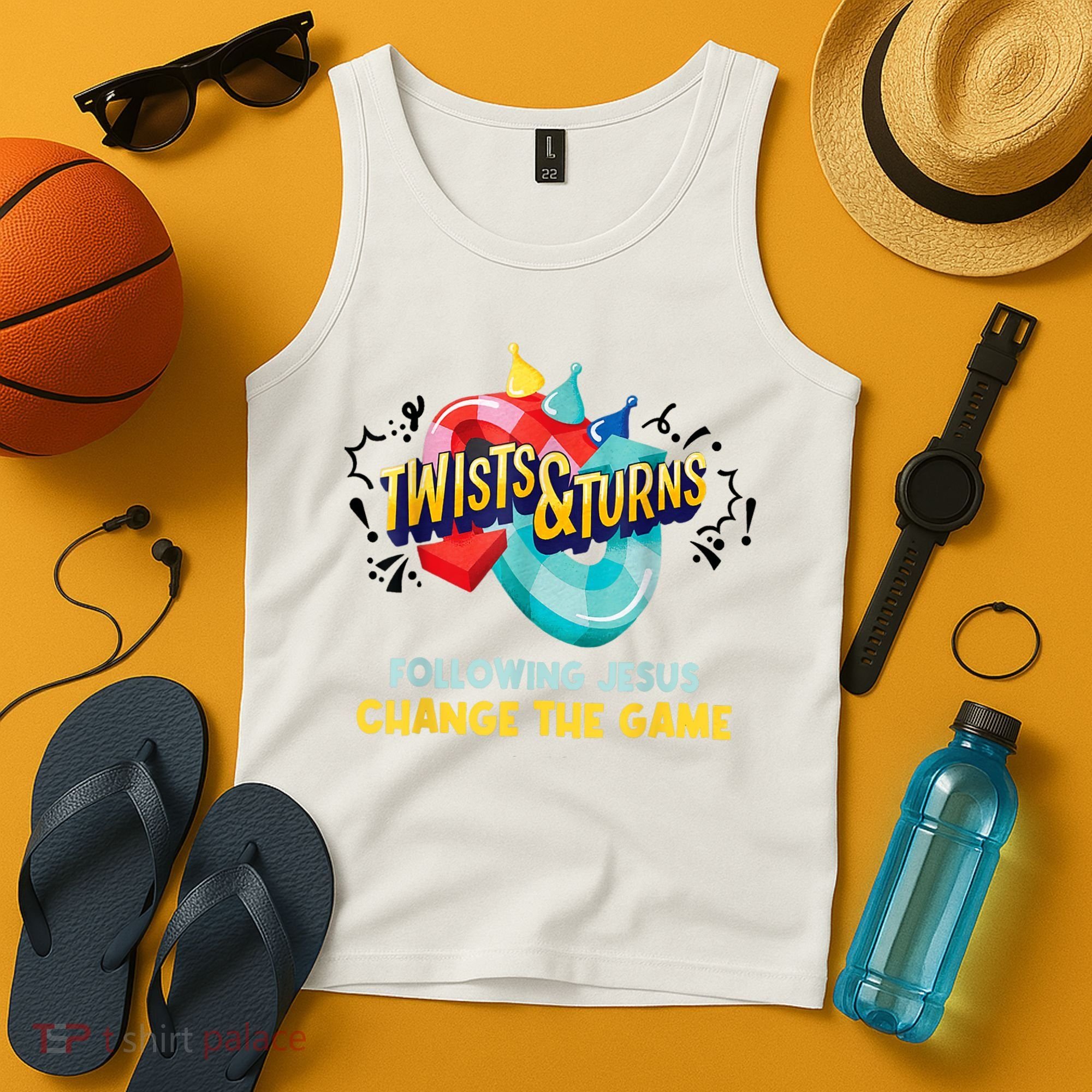 Twists And Turns VBS Follow Jesus Change The Games Tank Top