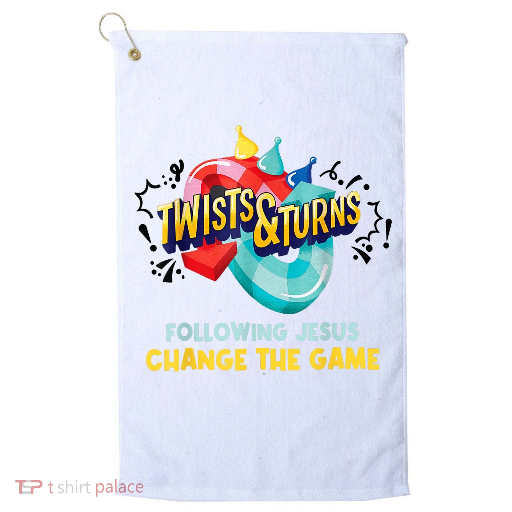 Twists And Turns VBS Follow Jesus Change The Games Golf Towel