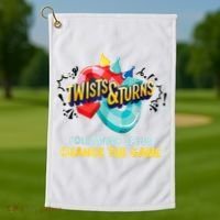 Twists And Turns VBS Follow Jesus Change The Games Golf Towel thumb 1