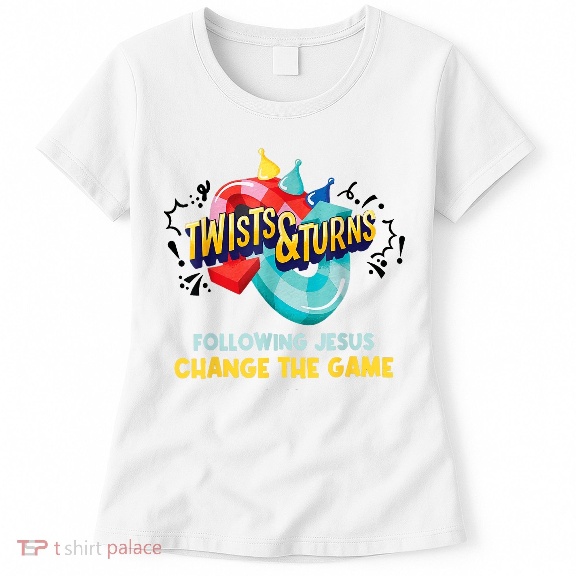 Twists And Turns VBS Follow Jesus Change The Games Women's T-Shirt