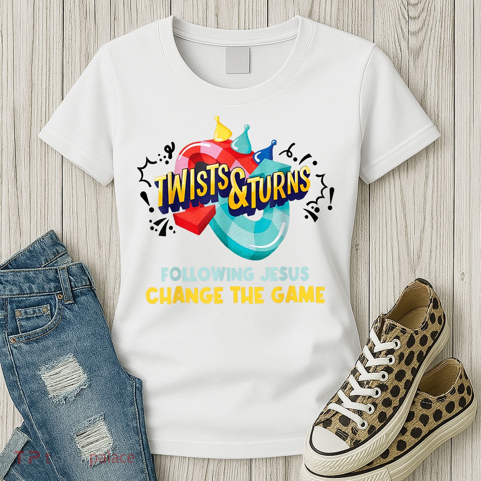 Twists And Turns VBS Follow Jesus Change The Games Women's T-Shirt