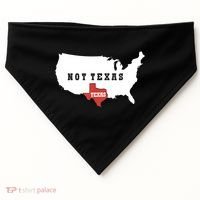 Texas And The Quote No Texas USA-Made Doggie Bandana thumb 0
