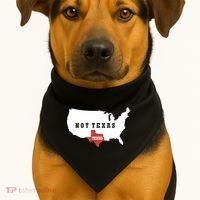 Texas And The Quote No Texas USA-Made Doggie Bandana thumb 1