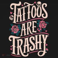 Tattoos Are Trashy Doggie Tank thumb 4