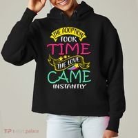 The Adoption Took Time The Love Came Instantly Ladies Heavyweight Boxy Pullover Hoodie thumb 0