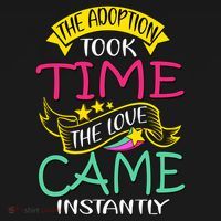The Adoption Took Time The Love Came Instantly Women's Hoodie thumb 2
