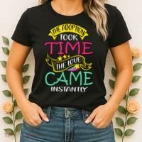 The Adoption Took Time The Love Came Instantly Women's T-Shirt thumb 2