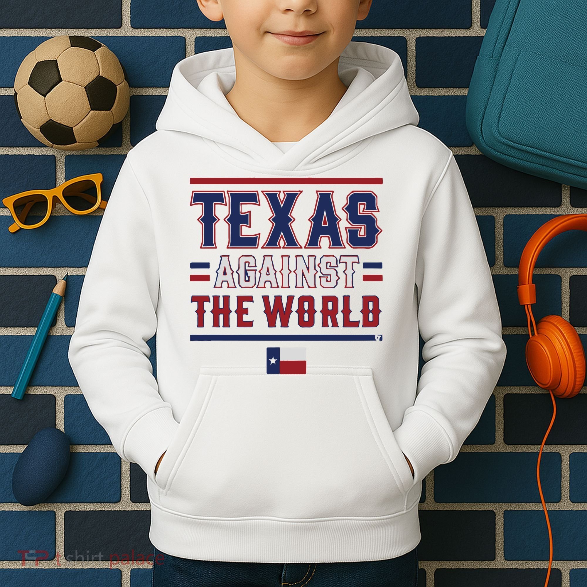 Texas Against The World Kids Hoodie