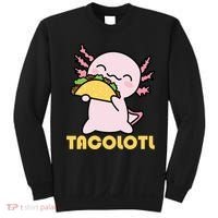 TACOLOTL Axolotl Taco Lover Kawaii Cute Mexican Axolotl Sweatshirt thumb 0