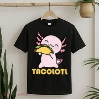 TACOLOTL Axolotl Taco Lover Kawaii Cute Mexican Axolotl T-Shirt thumb 2