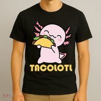 TACOLOTL Axolotl Taco Lover Kawaii Cute Mexican Axolotl T-Shirt thumb 3