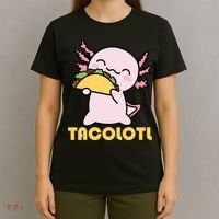 TACOLOTL Axolotl Taco Lover Kawaii Cute Mexican Axolotl T-Shirt thumb 4