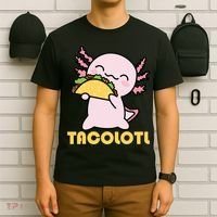 TACOLOTL Axolotl Taco Lover Kawaii Cute Mexican Axolotl T-Shirt thumb 6