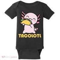 TACOLOTL Axolotl Taco Lover Kawaii Cute Mexican Axolotl Baby Bodysuit thumb 0