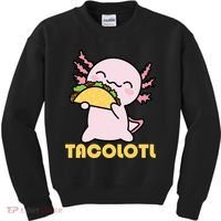 TACOLOTL Axolotl Taco Lover Kawaii Cute Mexican Axolotl Kids Sweatshirt thumb 0