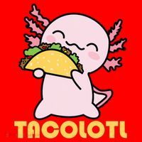 TACOLOTL Axolotl Taco Lover Kawaii Cute Mexican Axolotl Santa Hat thumb 1