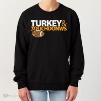 Turkey And Touchdowns Women's Sweatshirt thumb 0