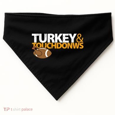Turkey And Touchdowns USA-Made Doggie Bandana